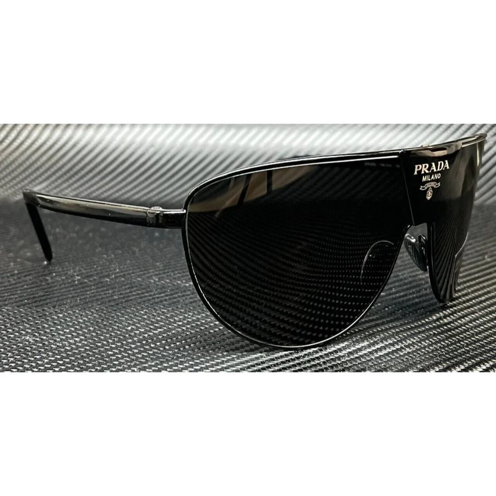 NEW! Prada Black Dark Men's 68mm Sunglasses